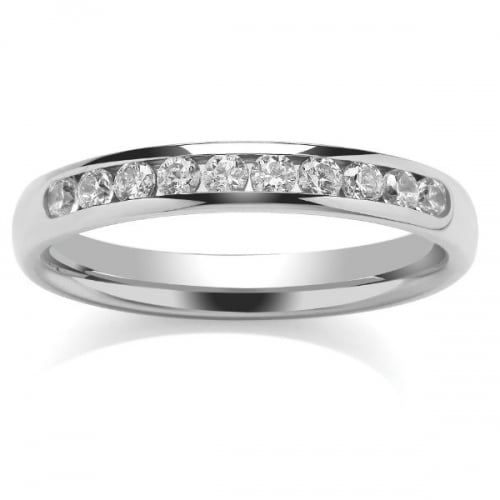 Diamond Wedding Ring - All Metals (SRTCHW) Ten Stone